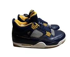 Nike Air Jordan 4 IV Retro Dunk From Above Navy Gold 308497 425 Men’s Size 10