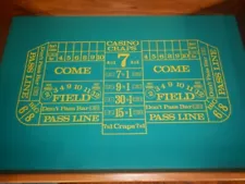 Portable Craps Table Walnut