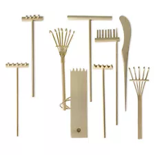 6/9pc Mini Bamboo Rake for Garden Sand Tabletop Meditation Home Decor Toy Craft