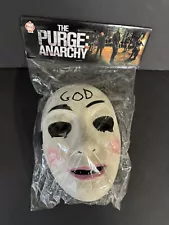 The Purge Anarchy God Mask Official Trick or Treat Studios New Sealed RARE TAG