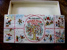 Vintage MacFarlane's Candies Sugar Plum Tree Decorative Box Empty 9x4x1 1950