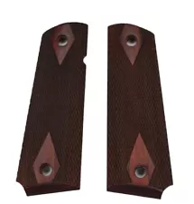 1911 GRIP ROSEWOOD DOUBLE DIAMOND COLT FACTORY TAKEOFF GRIPS