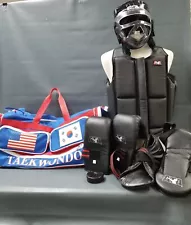 ATA Taekwondo Martial Arts Adult Size Protective Gear Set W/ Duffel Bag