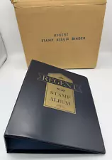 The Regent World Stamp Album Binder Only with Hardware 4" 2 Post