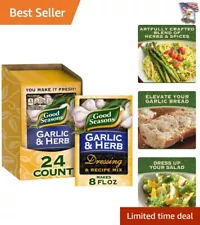 Garlic & Herb Salad Dressing Mix, Pack of 24 Envelopes - Italian-Inspired Flavor