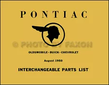 Pontiac Parts Interchange Manual 1950 1949 1948 1947 1946 1942 1941 1940 1939