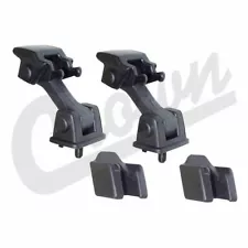 Crown Black Hood Catch Kit / 2 Set for 97-06 Wrangler TJ 55176636K2