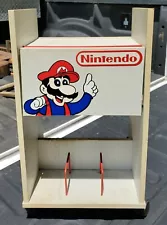 Nintendo Mario Rolling Storage Cabinet Cart 1989 Console/Game Display Shelf 22”