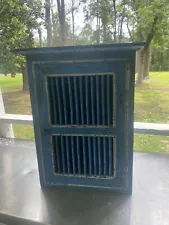 Antique Solid Wood Old Blue Cabinet/Cupboard