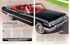 1963 CHEVROLET IMPALA SS CONVERTIBLE 230 ~ NICE 6-PAGE RESTORATION ARTICLE / AD