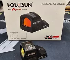 HOLOSUN HS507C-X2 ACSS Vulcan Red Dot w/ Original Box and Instructions