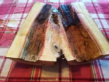 Live Edge Flame Box Elder Slab. Epoxy River. Rare unique piece