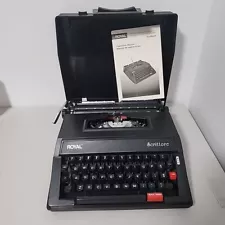 Black Royal Scittore Manual Typewritter W/ Case