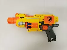 Nerf N-Strike Barricade RV-10 Toy Gun Pistol 2009 Yellow Powered C-022G Tested