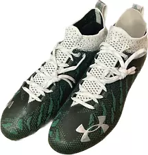 New Under Armour UA Spotlight Lux MC 3022654-300 Cleats Green / White