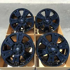 OEM 20" Toyota Tundra Land Cruiser Sequoia Factory Wheels Rims Set Gloss Black