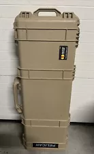 Pelican 1720 Travel Vault Wheeled Weapons Gun Case with Foam Insert, Olive Green