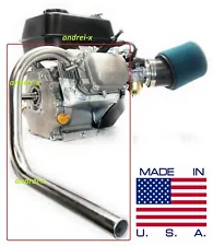 Mini Bike custom Exhaust Header Pipe for Predator 212cc & Honda GX200.