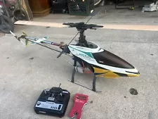 Vintage Kyosho Nexus 30 Nitro RC Helicopter with Futaba Radio