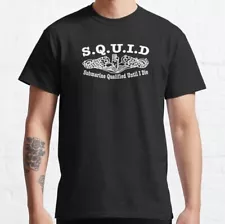 Squid Naval Submarine Sailor Wht Classic T-Shirt