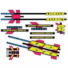 Diamond Back - 1992 Assult for Chrome frame decal set - Old school bmx