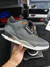 Jordan 3 Retro 2023 Mid Fear - Size 10.5 BRAND NEW- Black Cement, Reimagined DMP