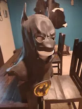 RARE vintage Batman 1989 Cowl Mask DC Heavy rubber costume Michael Keaton