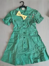 Vintage 1960's Girl Scout Uniform with Bowtie and Pins