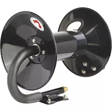 Ironton Air Hose Reel with Hand Brake, Holds 3/8in. x 100ft. Hose, Max. 300 PSI