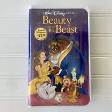 NEW SEALED Beauty And The Beast Black diamond CLASSIC VHS Disney Vintage