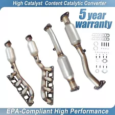 4X Catalytic Converters For 2004-2015 Nissan Titan 5.6L Front + Rear EPA (For: Nissan TITAN)