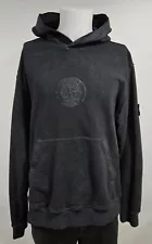 Supreme x Stone Island Hooded Sweatshirt SS19 Black - XL Authentic 2019