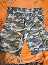 Carhartt Shorts Mens Size 38 Relaxed Fit Ripstop Cargo Camo