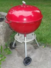 1960s RED 22" Weber Barbecue Grill * AS IS