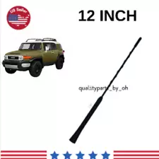 12" Short Black Replacement Antenna Mast AM/FM For TOYOTA FJ CRUISER 2007-2014 (For: 2013 FJ Cruiser)