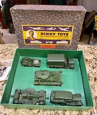 Dinky Toys Military Vehicles Set No.5 circa 1950’s NOS in Box No Reserve Rare