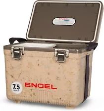 ENGEL 7.5qt Grassland Camo Leak-Proof Air Tight Small Portable Hard Shell Cooler