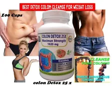 Pure Colon Cleanser Detox & Weight Loss Natural Effective & Powerful Cleanse 100