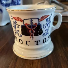 Vintage Knobler Porcelain Doctor Shaving Mug Coffee Mug Decor Japan