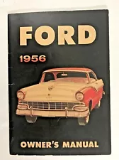 1956 FORD OWNER'S MANUAL: 40 PAGES CAR BOOK