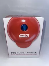 Dash Mini 4" Waffle Maker Non Stick 350 Watts ....Red