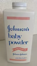 Vintage Johnson & Johnson's Baby Powder 24oz Value Size Full Bottle