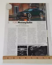 2008 MUSTANG BULLITT ORIGINAL ARTICLE