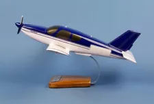 Socata TB-20 Trinidad Desk Top Display Private Wood Plane Model 1/24 AV Airplane