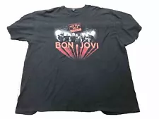 BON JOVI 2018 Tour Black XXL T-shirt Double Sided House Not for Sale Unisex Nice