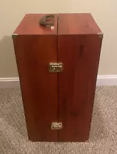 Wood Doll Trunk Wardrobe for 18" Dolls