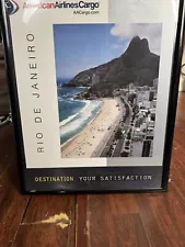 Lot Of Circa 1998 American Airlines Advertising Posters Rio De Janeiro