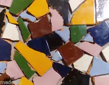 SOLID BROKEN TILES PER POUNDS TO MAKE MOSAICS BACKSPLASH FLOOR USE #001