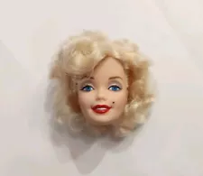 BARBIE DOLL HEAD ONLY BLONDE HAIR MARILYN MONROE FOR REPLACEMENT OR OOAK DOLL