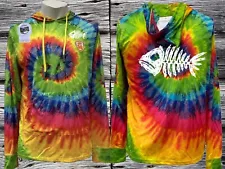 Microfiber Long Sleeve Fishing Shirt Performance Dry Fit Tie Dye Hoodie UPF 50+